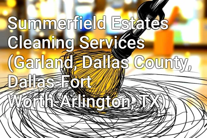 Summerfield Estates Cleaning Services (Garland, Dallas County, Dallas-Fort Worth-Arlington, TX)
