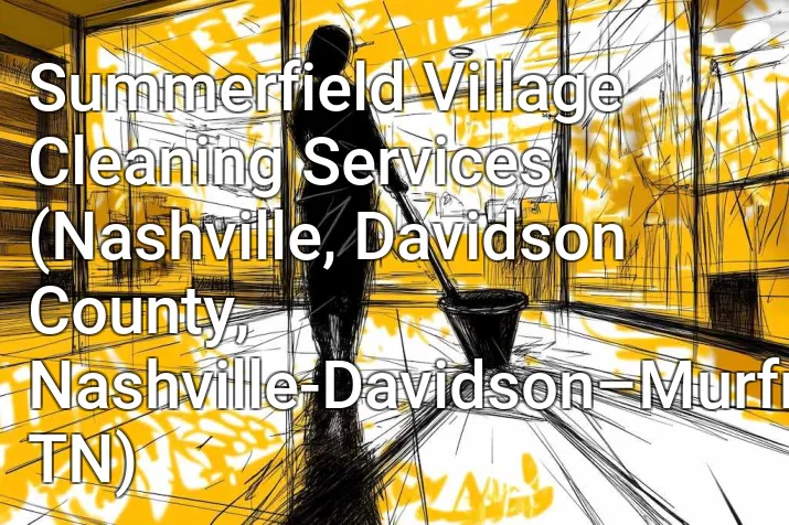 Summerfield Village Cleaning Services (Nashville, Davidson County, Nashville-Davidson–Murfreesboro–Franklin, TN)