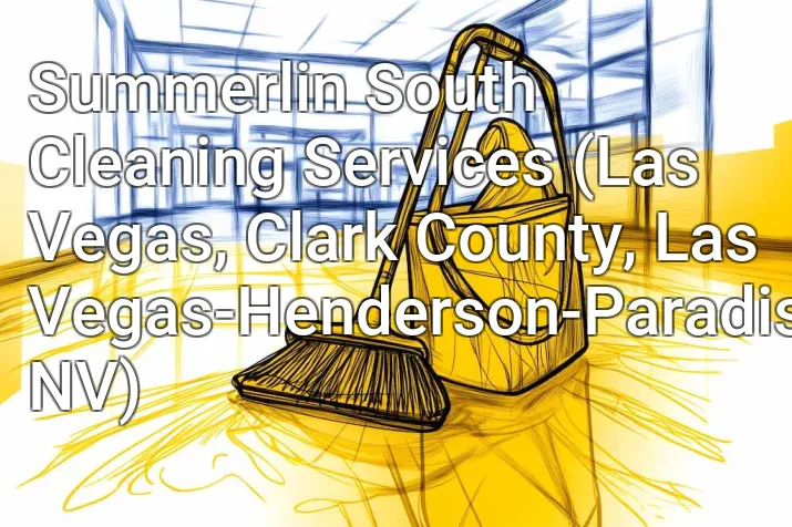 Summerlin South Cleaning Services (Las Vegas, Clark County, Las Vegas-Henderson-Paradise, NV)
