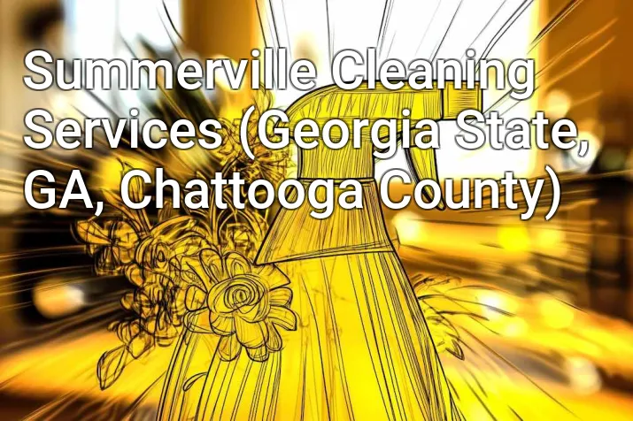 Summerville Cleaning Services (Georgia State, GA, Chattooga County)