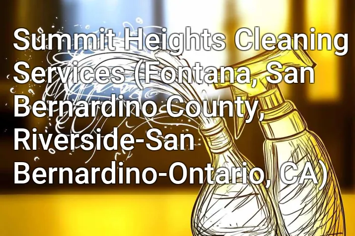 Summit Heights Cleaning Services (Fontana, San Bernardino County, Riverside-San Bernardino-Ontario, CA)