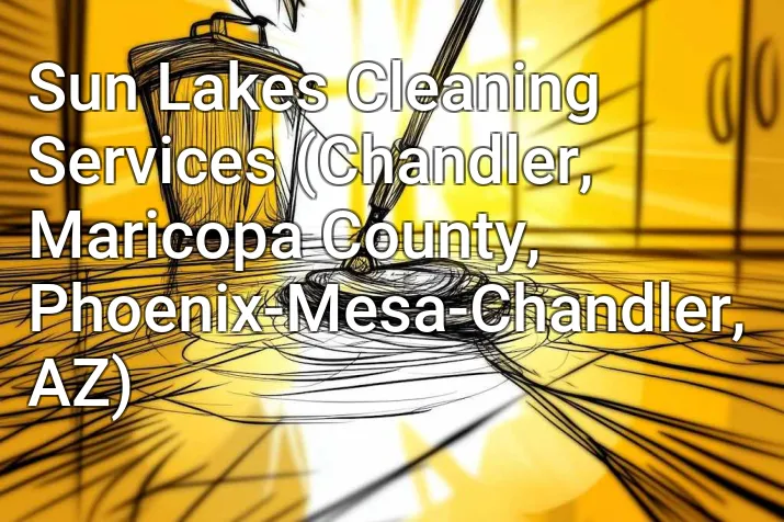 Sun Lakes Cleaning Services (Chandler, Maricopa County, Phoenix-Mesa-Chandler, AZ)