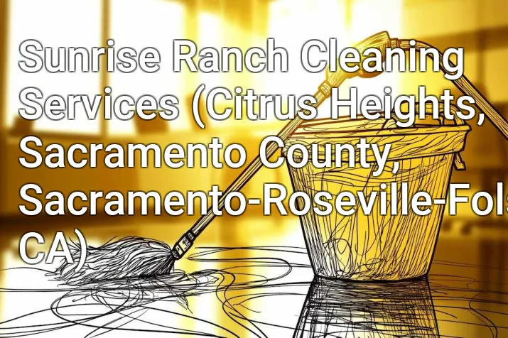 Sunrise Ranch Cleaning Services (Citrus Heights, Sacramento County, Sacramento-Roseville-Folsom, CA)