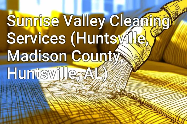 Sunrise Valley Cleaning Services (Huntsville, Madison County, Huntsville, AL)