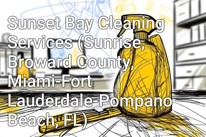 Sunset Bay Cleaning Services (Sunrise, Broward County, Miami-Fort Lauderdale-Pompano Beach, FL)