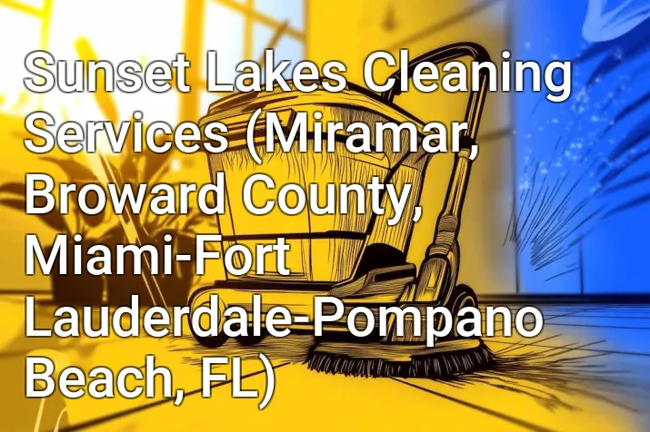 Sunset Lakes Cleaning Services (Miramar, Broward County, Miami-Fort Lauderdale-Pompano Beach, FL)