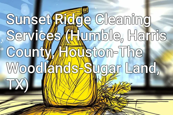 Sunset Ridge Cleaning Services (Humble, Harris County, Houston-The Woodlands-Sugar Land, TX)