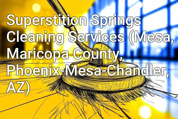 Superstition Springs Cleaning Services (Mesa, Maricopa County, Phoenix-Mesa-Chandler, AZ)