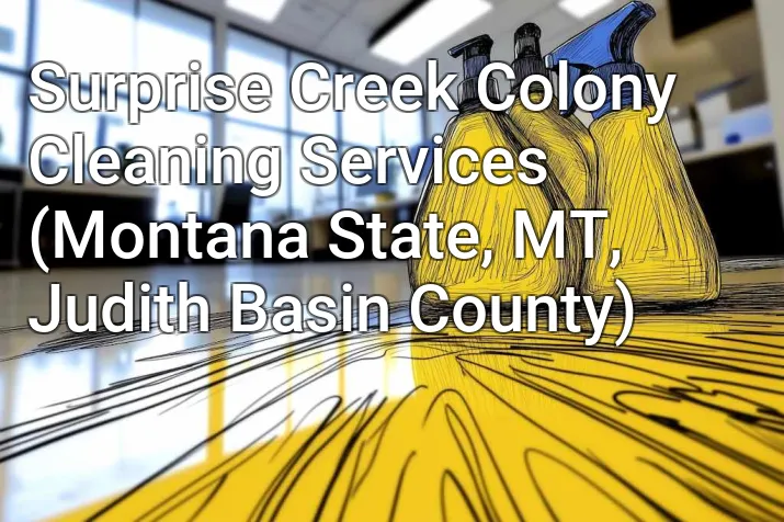 Surprise Creek Colony Cleaning Services (Montana State, MT, Judith Basin County)