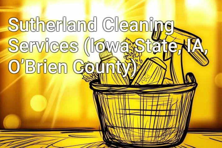 Sutherland Cleaning Services (Iowa State, IA, O’Brien County)