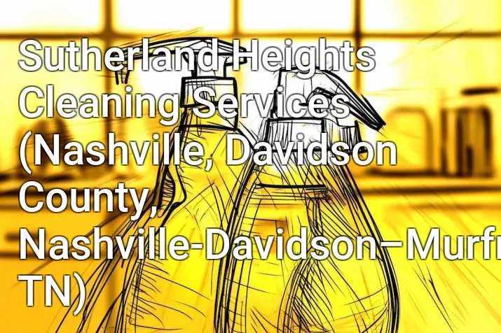 Sutherland Heights Cleaning Services (Nashville, Davidson County, Nashville-Davidson–Murfreesboro–Franklin, TN)