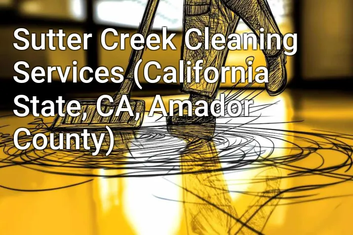 Sutter Creek Cleaning Services (California State, CA, Amador County)