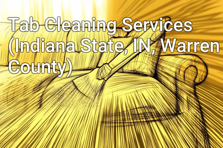 Tab Cleaning Services (Indiana State, IN, Warren County)