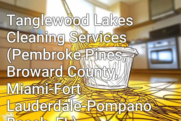 Tanglewood Lakes Cleaning Services (Pembroke Pines, Broward County, Miami-Fort Lauderdale-Pompano Beach, FL)