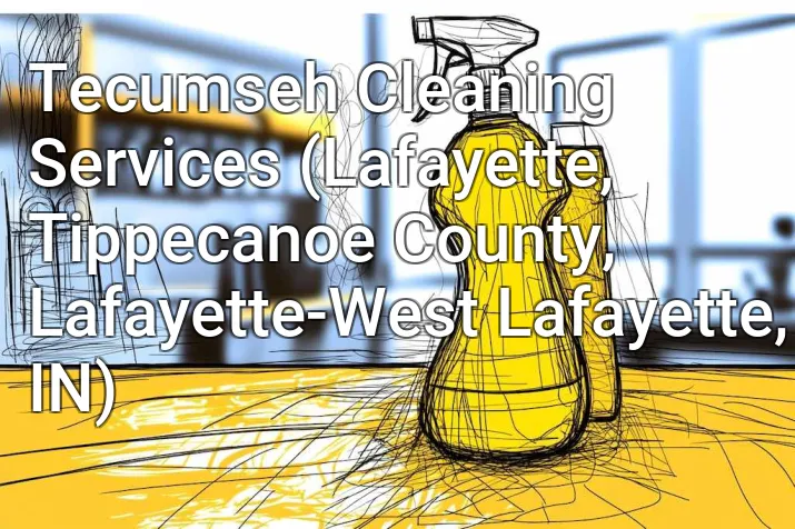 Tecumseh Cleaning Services (Lafayette, Tippecanoe County, Lafayette-West Lafayette, IN)