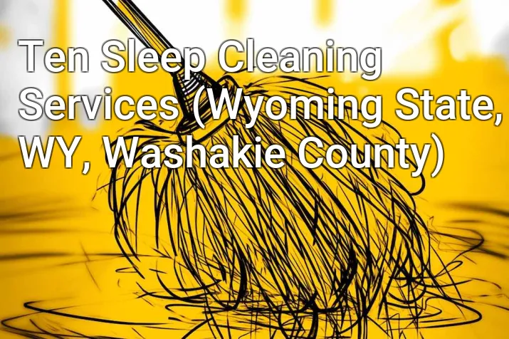 Ten Sleep Cleaning Services (Wyoming State, WY, Washakie County)