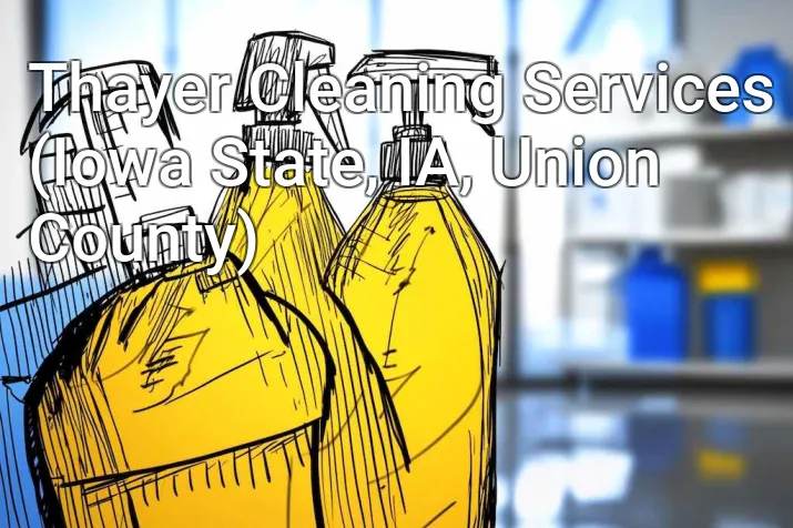 Thayer Cleaning Services (Iowa State, IA, Union County)