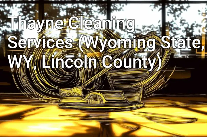Thayne Cleaning Services (Wyoming State, WY, Lincoln County)