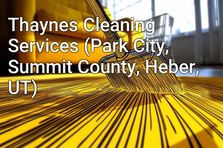 Thaynes Cleaning Services (Park City, Summit County, Heber, UT)