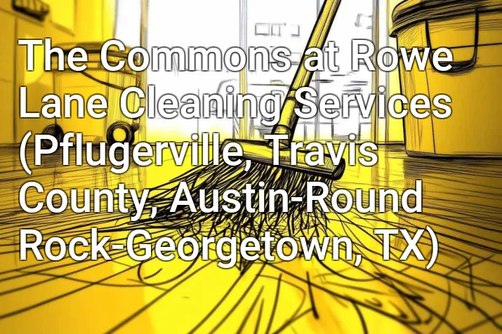 The Commons at Rowe Lane Cleaning Services (Pflugerville, Travis County, Austin-Round Rock-Georgetown, TX)