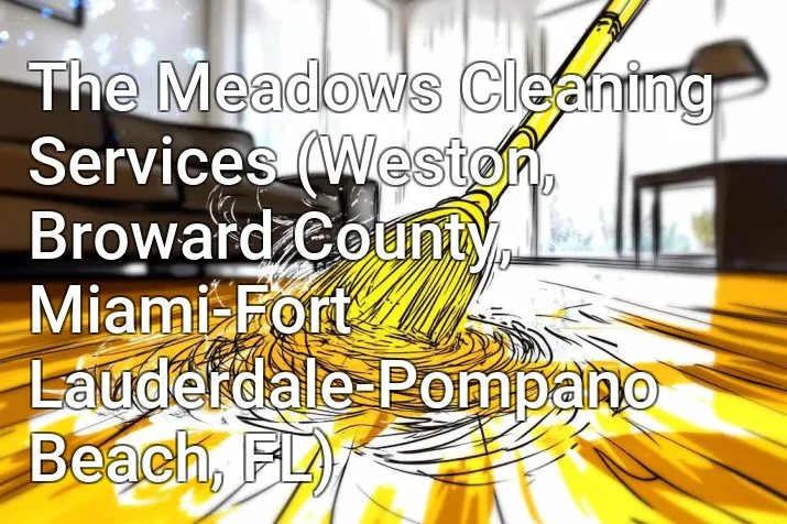 The Meadows Cleaning Services (Weston, Broward County, Miami-Fort Lauderdale-Pompano Beach, FL)