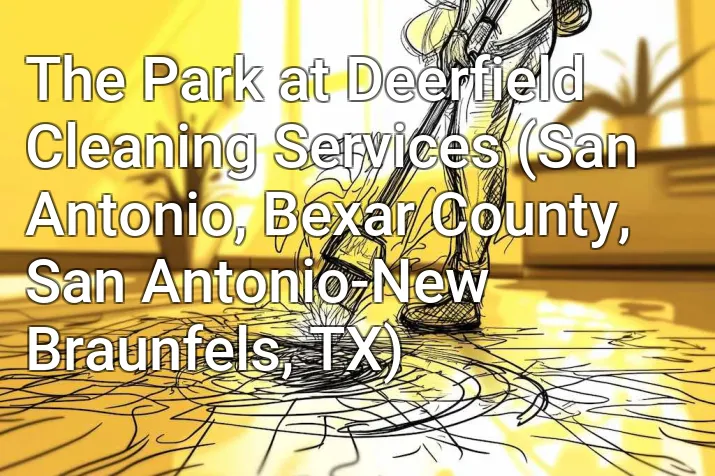 The Park at Deerfield Cleaning Services (San Antonio, Bexar County, San Antonio-New Braunfels, TX)