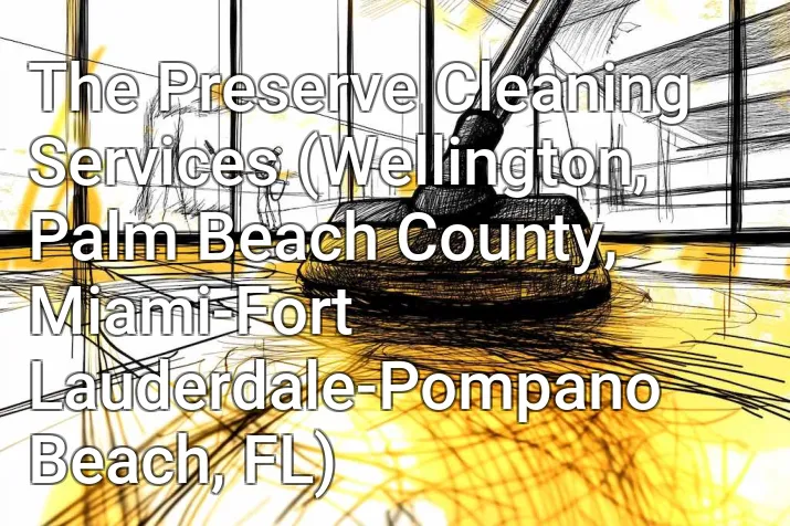 The Preserve Cleaning Services (Wellington, Palm Beach County, Miami-Fort Lauderdale-Pompano Beach, FL)