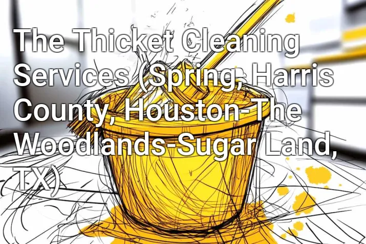 The Thicket Cleaning Services (Spring, Harris County, Houston-The Woodlands-Sugar Land, TX)