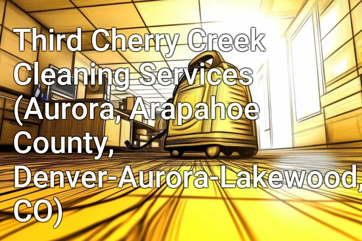 Third Cherry Creek Cleaning Services (Aurora, Arapahoe County, Denver-Aurora-Lakewood, CO)