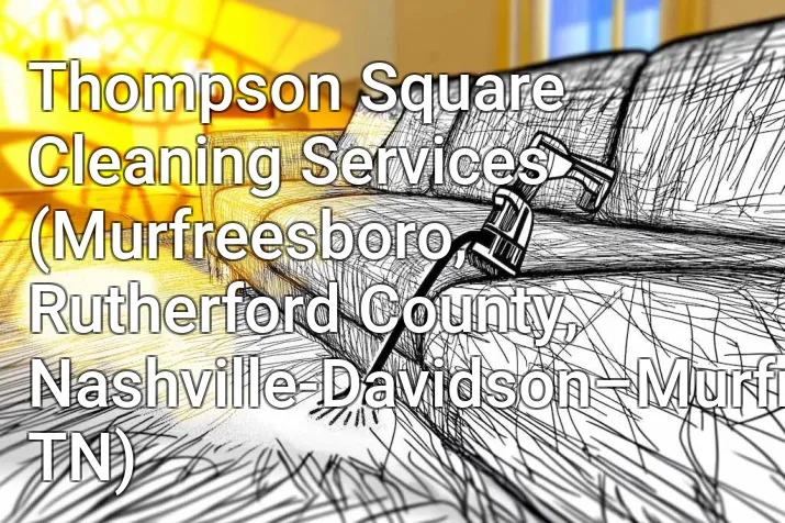 Thompson Square Cleaning Services (Murfreesboro, Rutherford County, Nashville-Davidson–Murfreesboro–Franklin, TN)