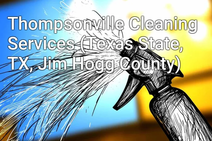 Thompsonville Cleaning Services (Texas State, TX, Jim Hogg County)