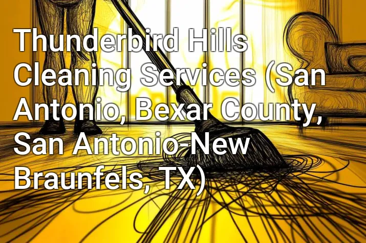 Thunderbird Hills Cleaning Services (San Antonio, Bexar County, San Antonio-New Braunfels, TX)