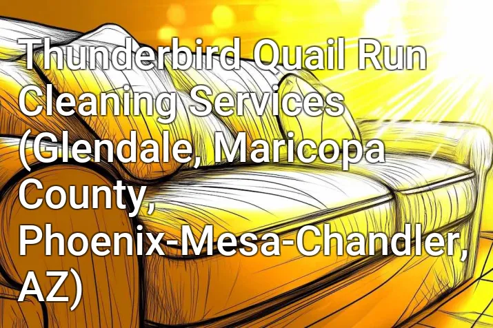 Thunderbird Quail Run Cleaning Services (Glendale, Maricopa County, Phoenix-Mesa-Chandler, AZ)