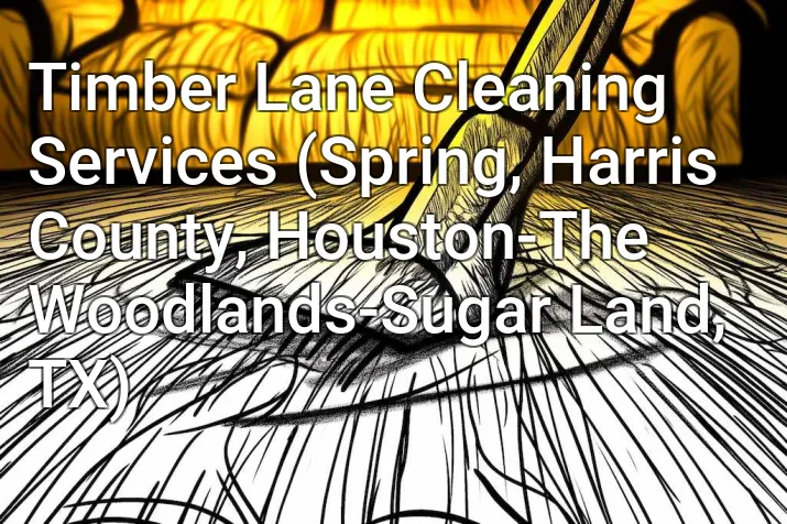 Timber Lane Cleaning Services (Spring, Harris County, Houston-The Woodlands-Sugar Land, TX)
