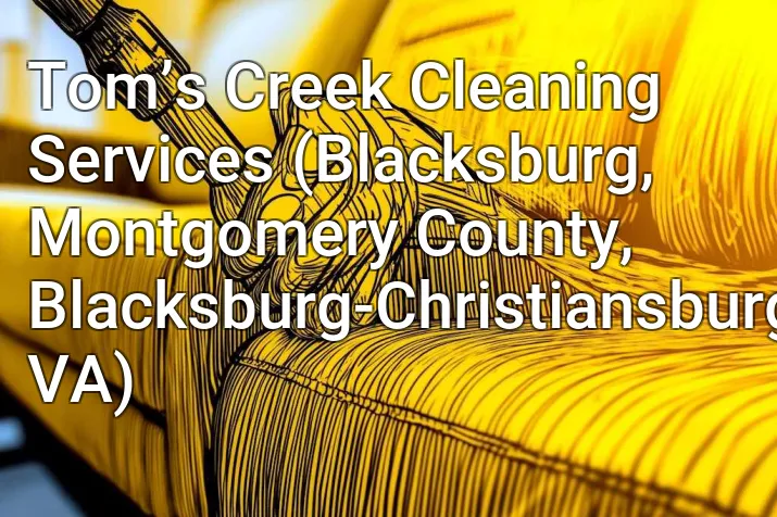 Tom’s Creek Cleaning Services (Blacksburg, Montgomery County, Blacksburg-Christiansburg, VA)