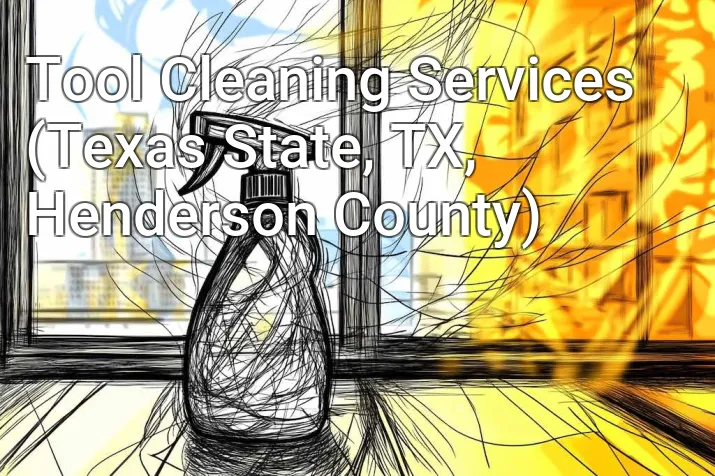 Tool Cleaning Services (Texas State, TX, Henderson County)