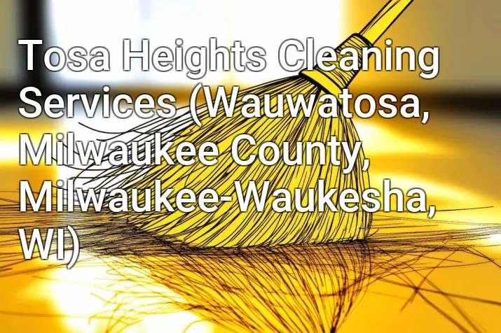 Tosa Heights Cleaning Services (Wauwatosa, Milwaukee County, Milwaukee-Waukesha, WI)