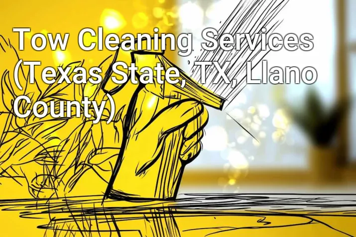 Tow Cleaning Services (Texas State, TX, Llano County)