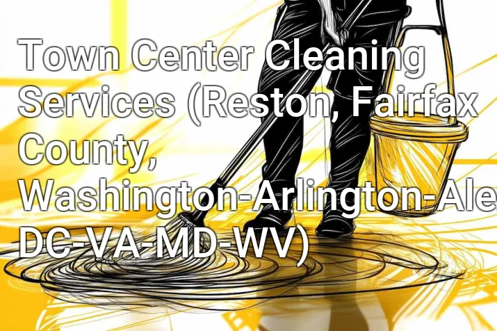 Town Center Cleaning Services (Reston, Fairfax County, Washington-Arlington-Alexandria, DC-VA-MD-WV)