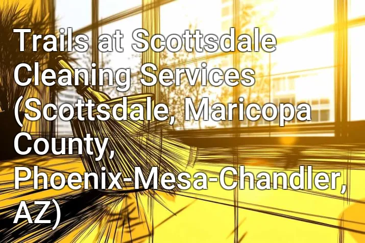 Trails at Scottsdale Cleaning Services (Scottsdale, Maricopa County, Phoenix-Mesa-Chandler, AZ)