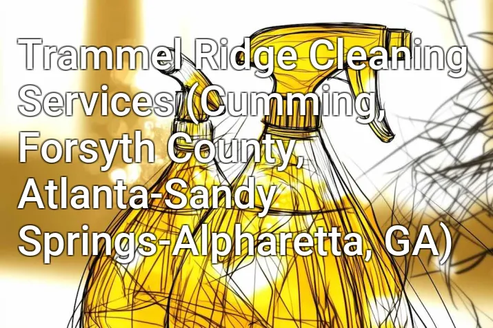 Trammel Ridge Cleaning Services (Cumming, Forsyth County, Atlanta-Sandy Springs-Alpharetta, GA)