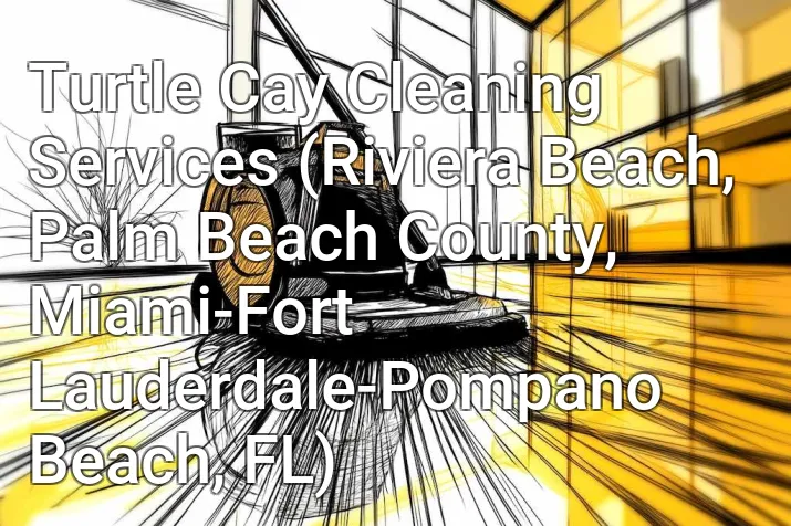 Turtle Cay Cleaning Services (Riviera Beach, Palm Beach County, Miami-Fort Lauderdale-Pompano Beach, FL)