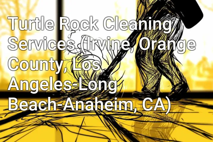 Turtle Rock Cleaning Services (Irvine, Orange County, Los Angeles-Long Beach-Anaheim, CA)