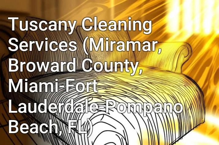 Tuscany Cleaning Services (Miramar, Broward County, Miami-Fort Lauderdale-Pompano Beach, FL)