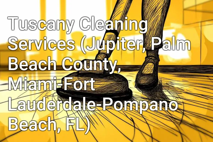 Tuscany Cleaning Services (Jupiter, Palm Beach County, Miami-Fort Lauderdale-Pompano Beach, FL)
