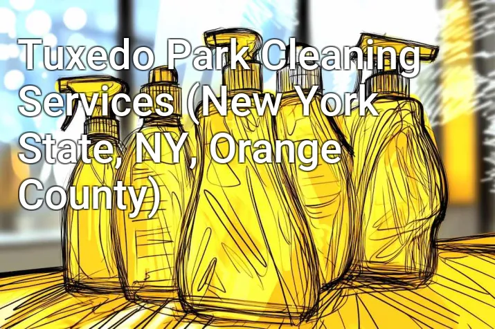 Tuxedo Park Cleaning Services (New York State, NY, Orange County)