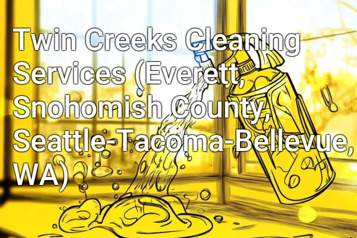 Twin Creeks Cleaning Services (Everett, Snohomish County, Seattle-Tacoma-Bellevue, WA)