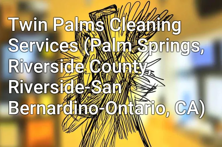 Twin Palms Cleaning Services (Palm Springs, Riverside County, Riverside-San Bernardino-Ontario, CA)