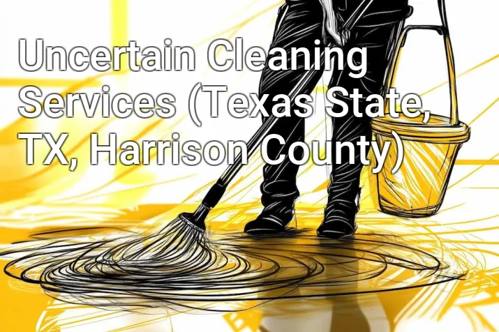 Uncertain Cleaning Services (Texas State, TX, Harrison County)