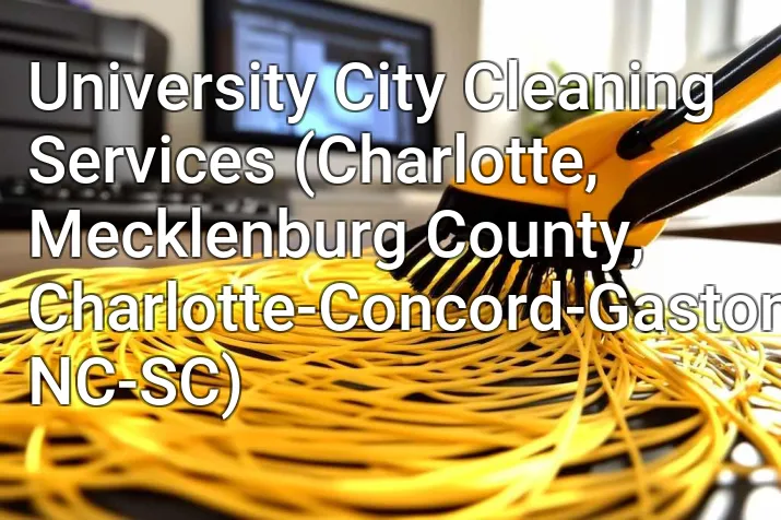University City Cleaning Services (Charlotte, Mecklenburg County, Charlotte-Concord-Gastonia, NC-SC)